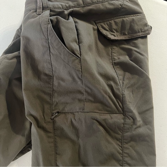 REI Womens Cargo Pants Outdoor Hiking UPF 30+ Bungee Cuffs Green Sz 2 - Picture 3 of 11